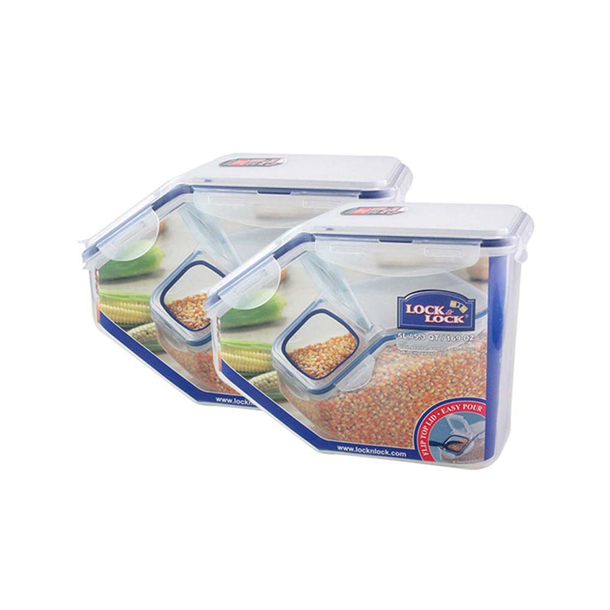 Classic 2pc Rectangular Tapered Blue Food Container Set 10L   Versatile Storage for Your Needs
