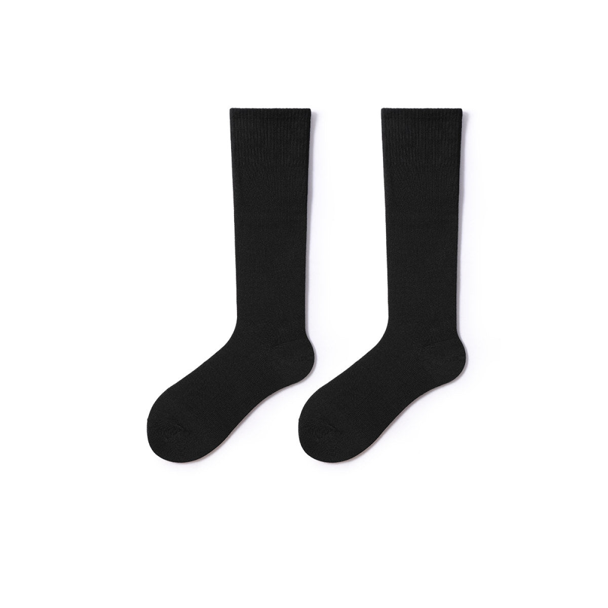 Classic Everyday 28cm All-season Women Black Crew Socks - 0cm