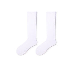 Classic Everyday 32cm All-season Women White Crew Socks