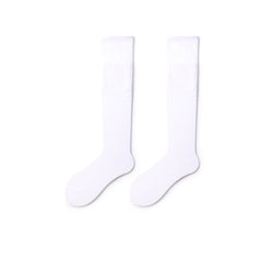 Classic Everyday 36cm All-season Women White Knee High Socks