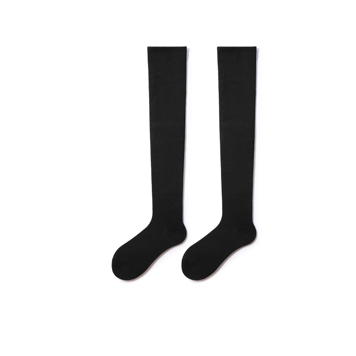 Classic Everyday 58cm All season Women Black Over The Knee Socks