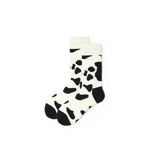 Classic Milk Cow All season Unisex Crew Socks