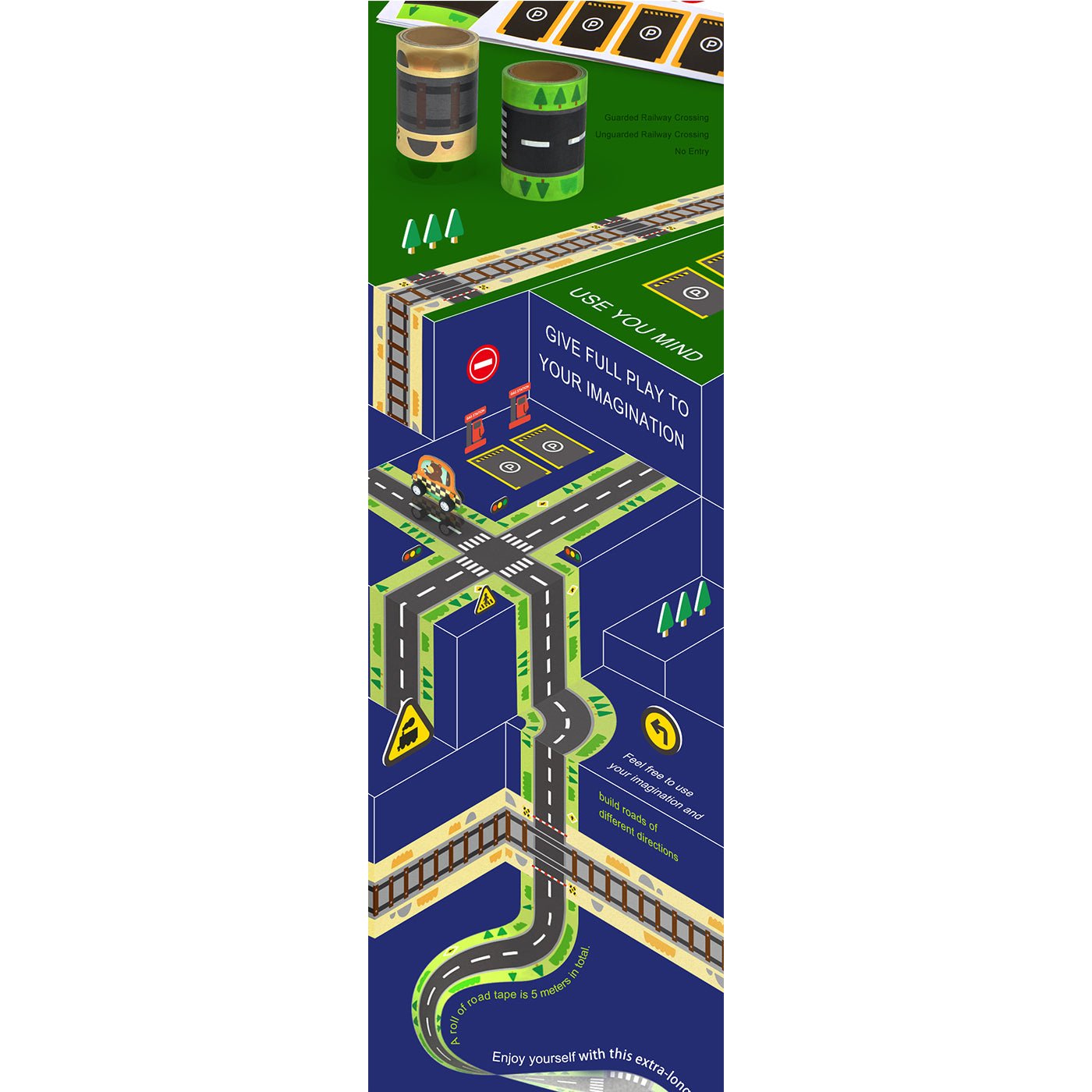 Colored Road Tape Box   0cm