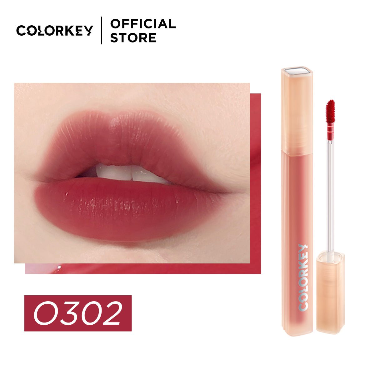 COLORKEY Soft Matte Water Tint O302 Orange   0cm