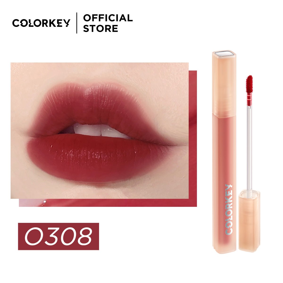 COLORKEY Soft Matte Water Tint O308 Orange   0cm