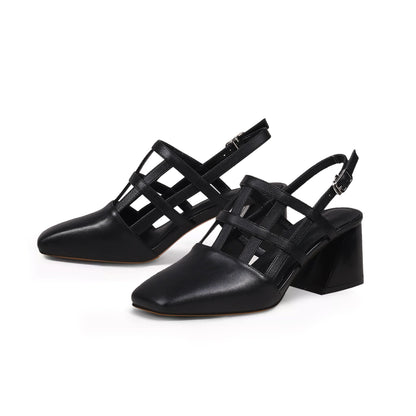 Comfy Web Black Sandals - 0cm
