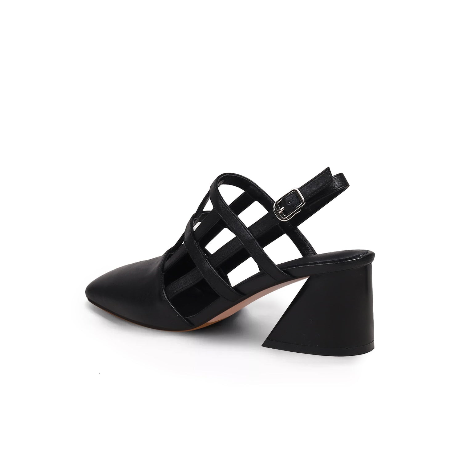 Comfy Web Black Sandals - 0cm