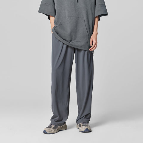 Cooling Summer UPF50+ Sun-protective Grey Wide-leg Pants