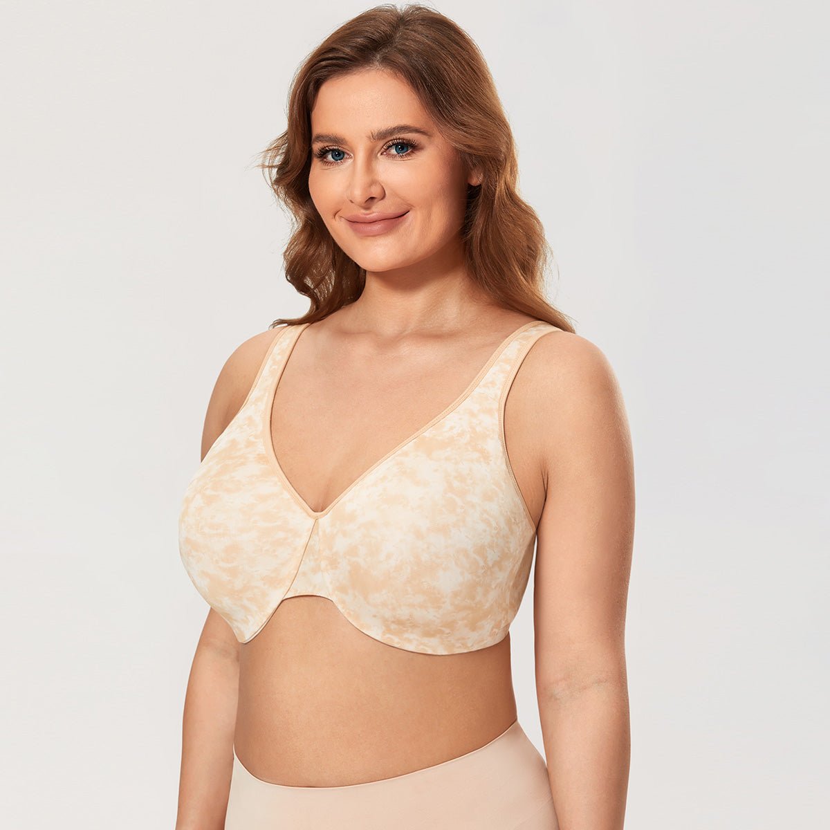 Cozy Lift Minimizer Seamless Underwire Nude Full Coverage Bra   0cm