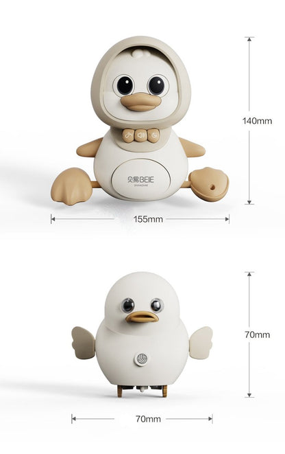 Crawling Baby Duck Guiding Tummy Time Exercise Baby Toy - 0cm
