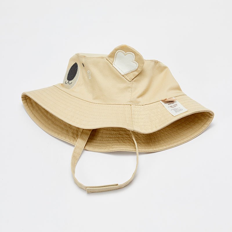 Cuddly Bear Boy Khaki Summer Bucket Hat   0cm