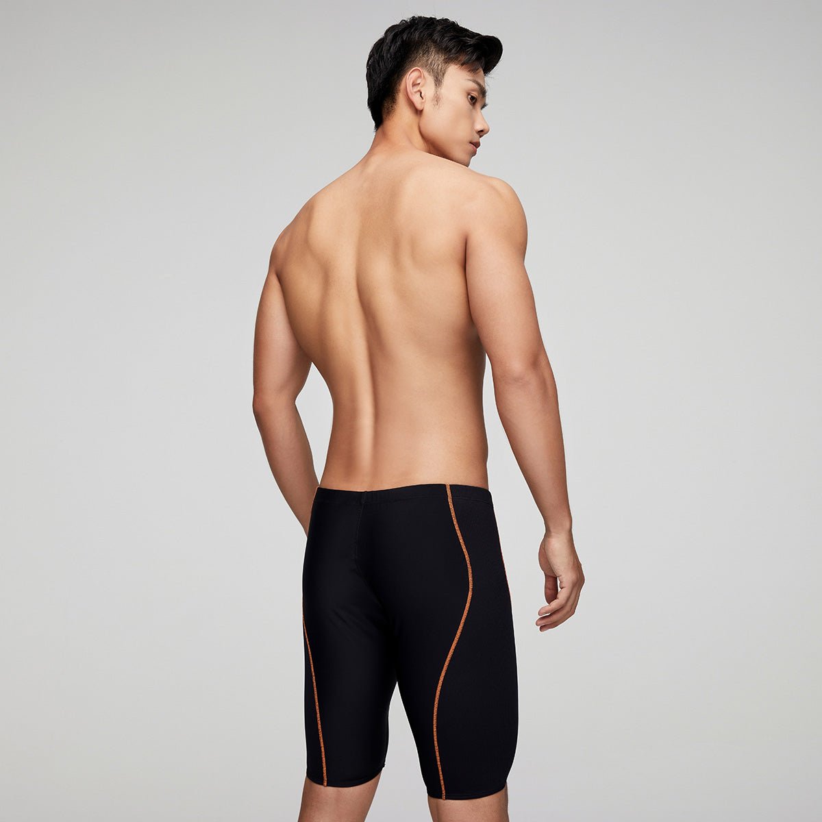 Curvy Body Lines Black Swim Shorts   0cm