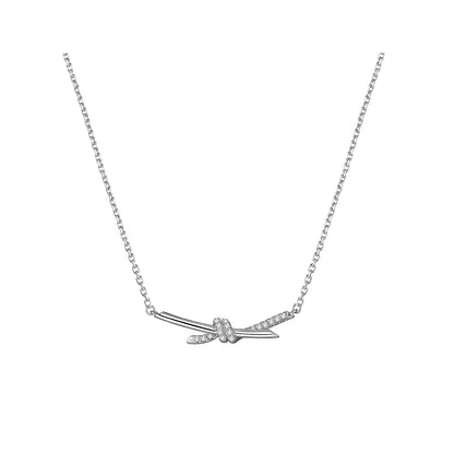 Date On Valentine Silver Necklace - 0cm