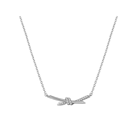 Date On Valentine Silver Necklace