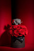 "Declaring My Love to You" Eternal Roses Teddy Bear Vase - 0cm