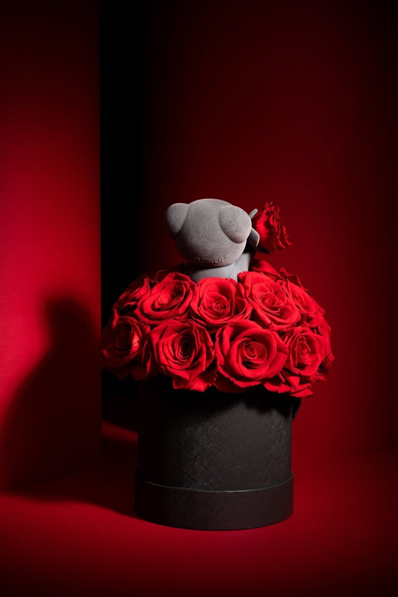 "Declaring My Love to You" Eternal Roses Teddy Bear Vase   0cm