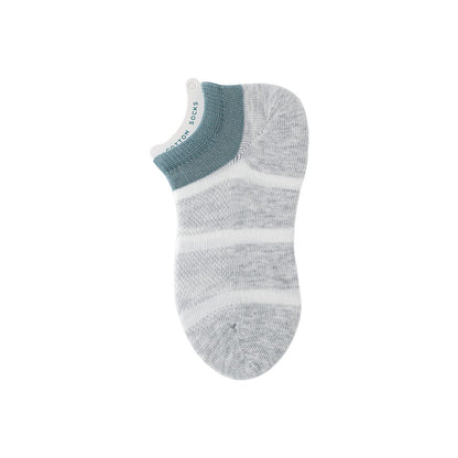 Deep Sea Thin Mesh Breathable Boy 5pcs Ankle Socks Set - 0cm