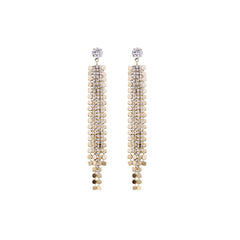 Diamante Waterfall Gold Earrings