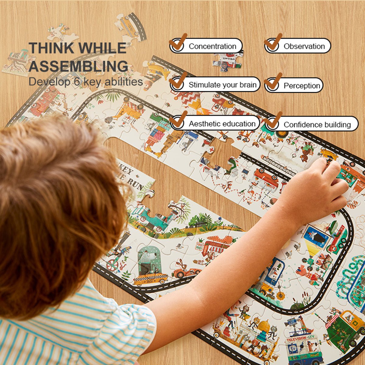 Dinosaur Age 104pcs Puzzle Gift Box - 0cm