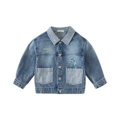 Dinosaur Haunt Boy Blue Denim Jacket