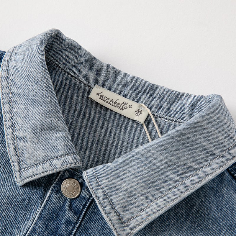 Dinosaur Haunt Unisex Blue Denim Jacket   0cm