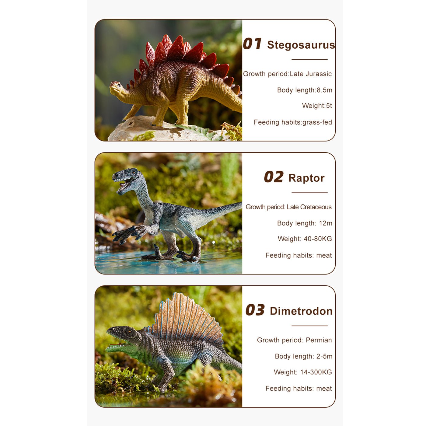 Dinosaur Toys Set 24pcs   0cm