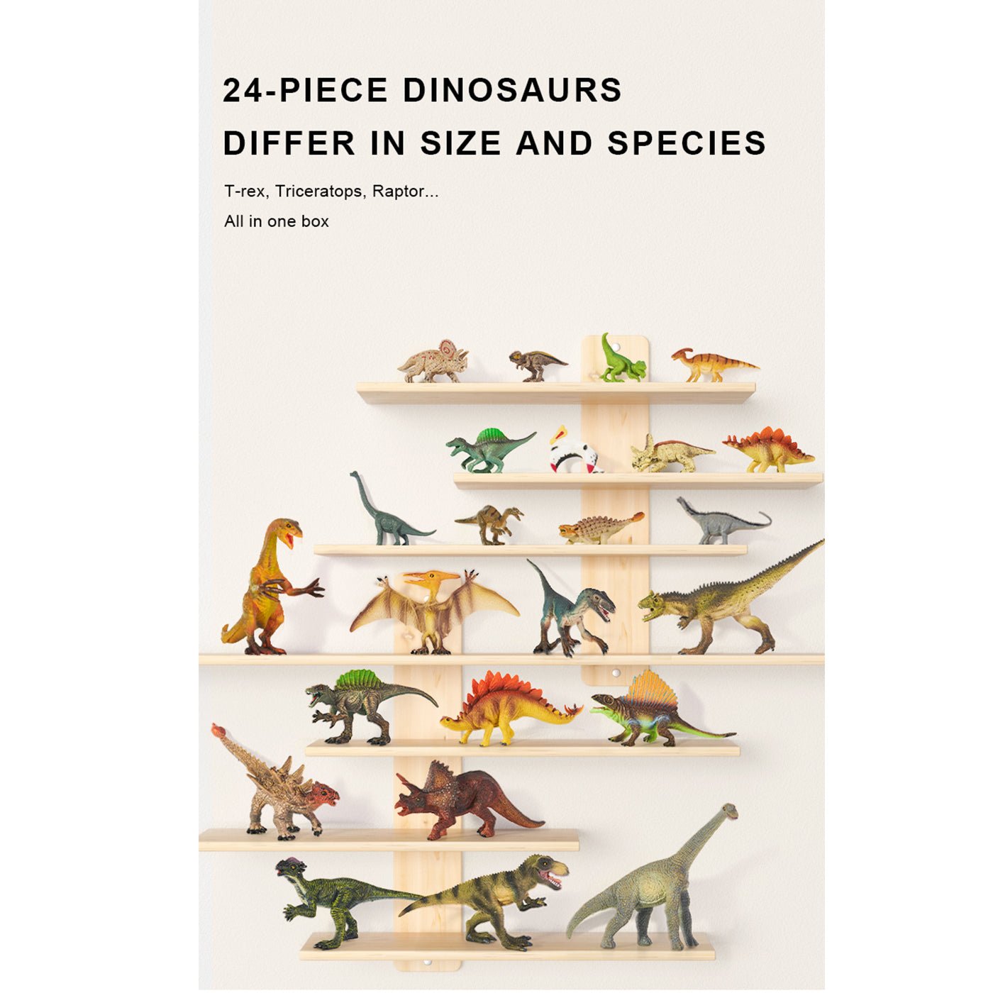 Dinosaur Toys Set 24pcs - 0cm