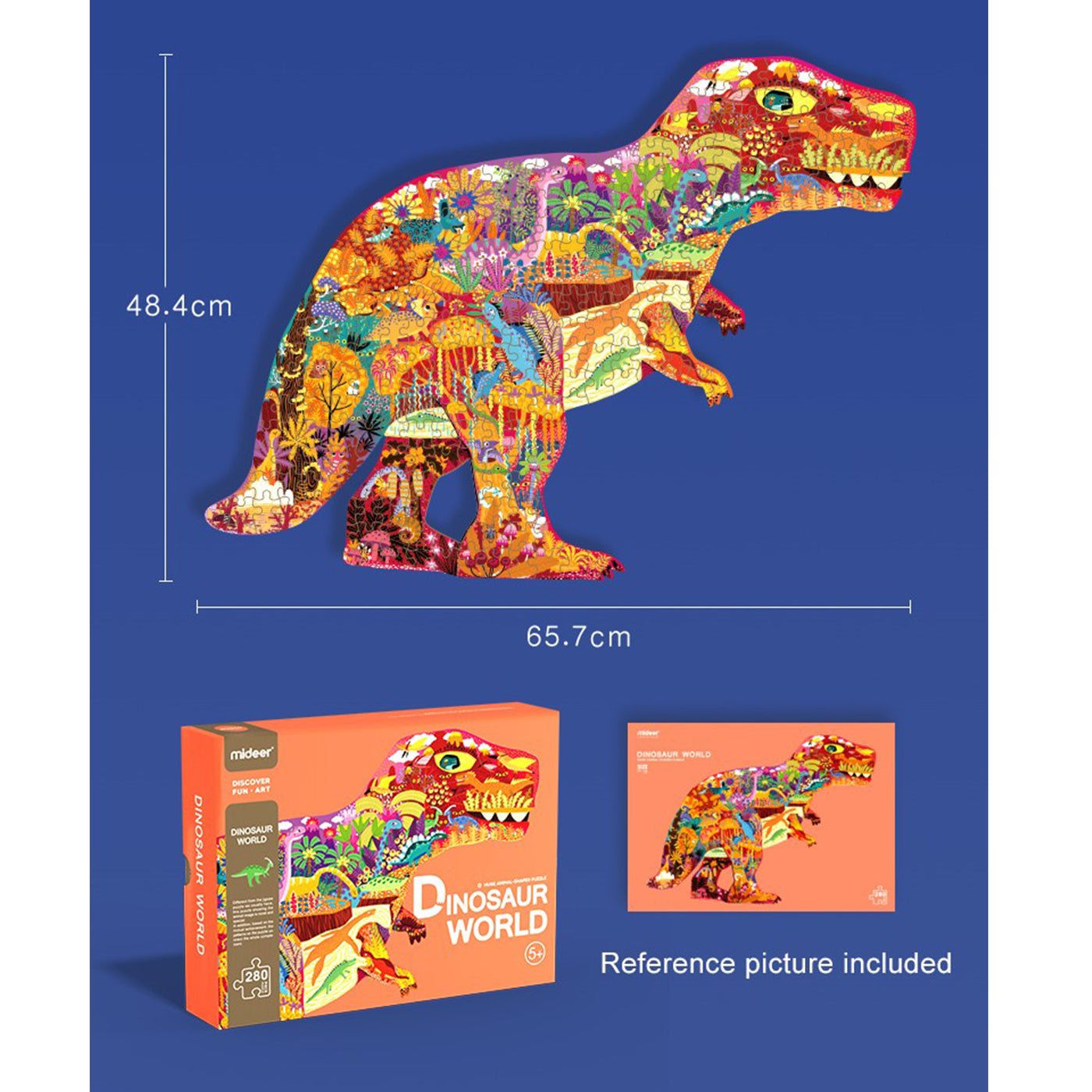 Dinosaur World Puzzle 280pcs - 0cm