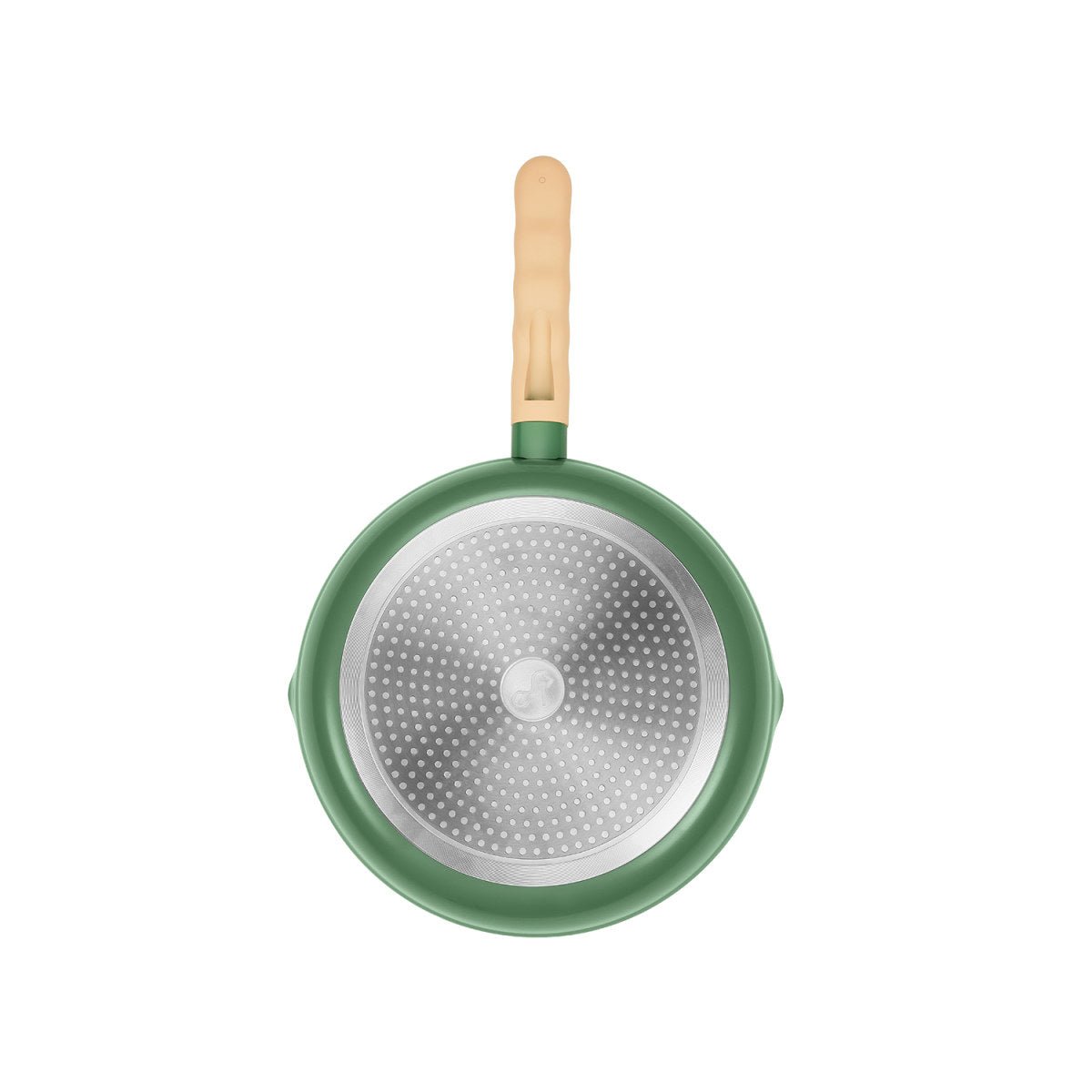 Donut Lightweight 28cm Green Non stick Enamel coated Frying Pan   0cm