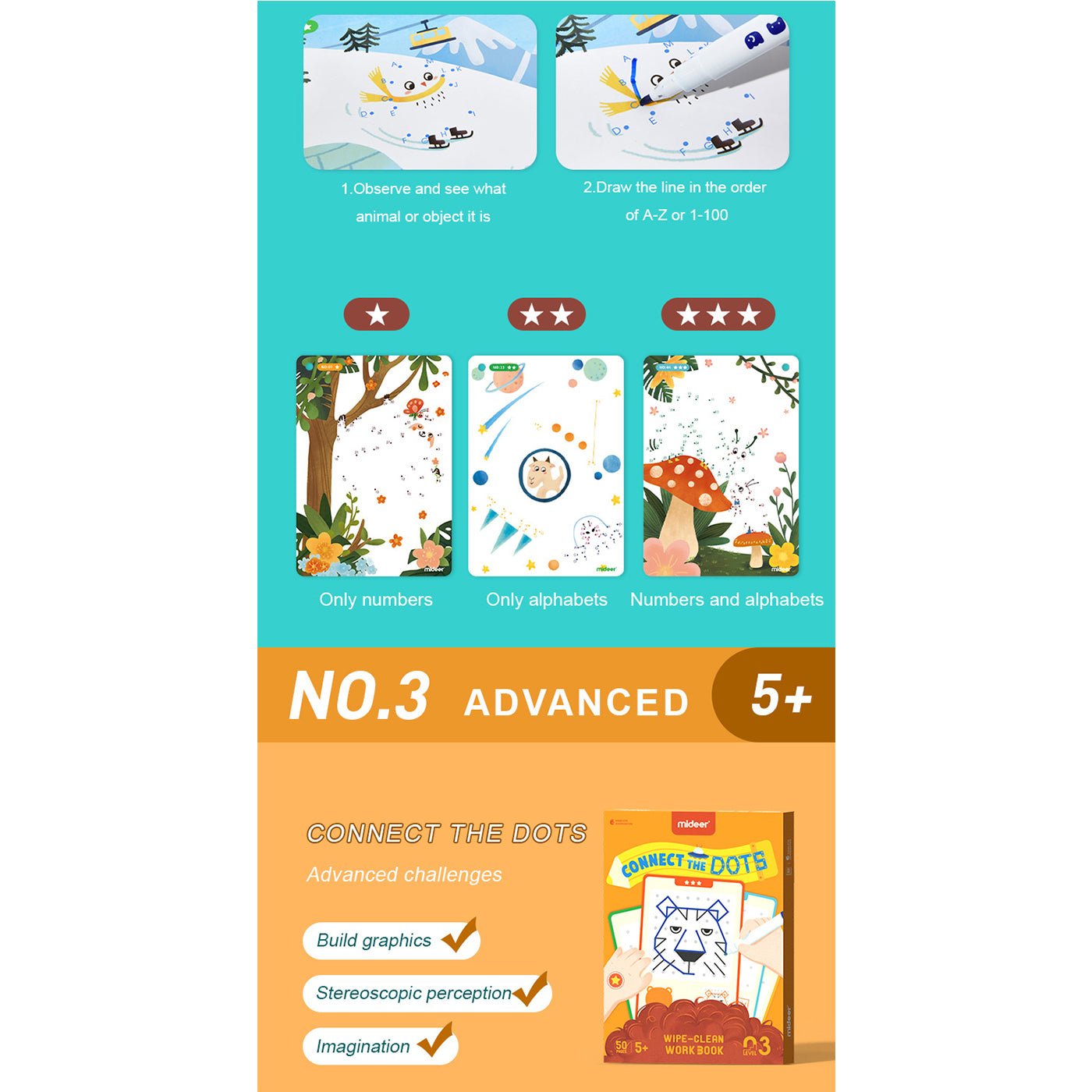 Dot To Dots Wipe-clean Work Book - 0cm