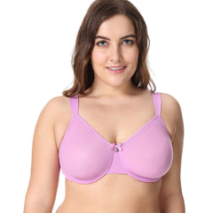 Durable Wings Minimizer Unlined Support Underwire Lilac Full Coverage Bra