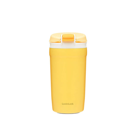 Ease Onetouch 430ml Yellow Insulated Travel Coffee Mug