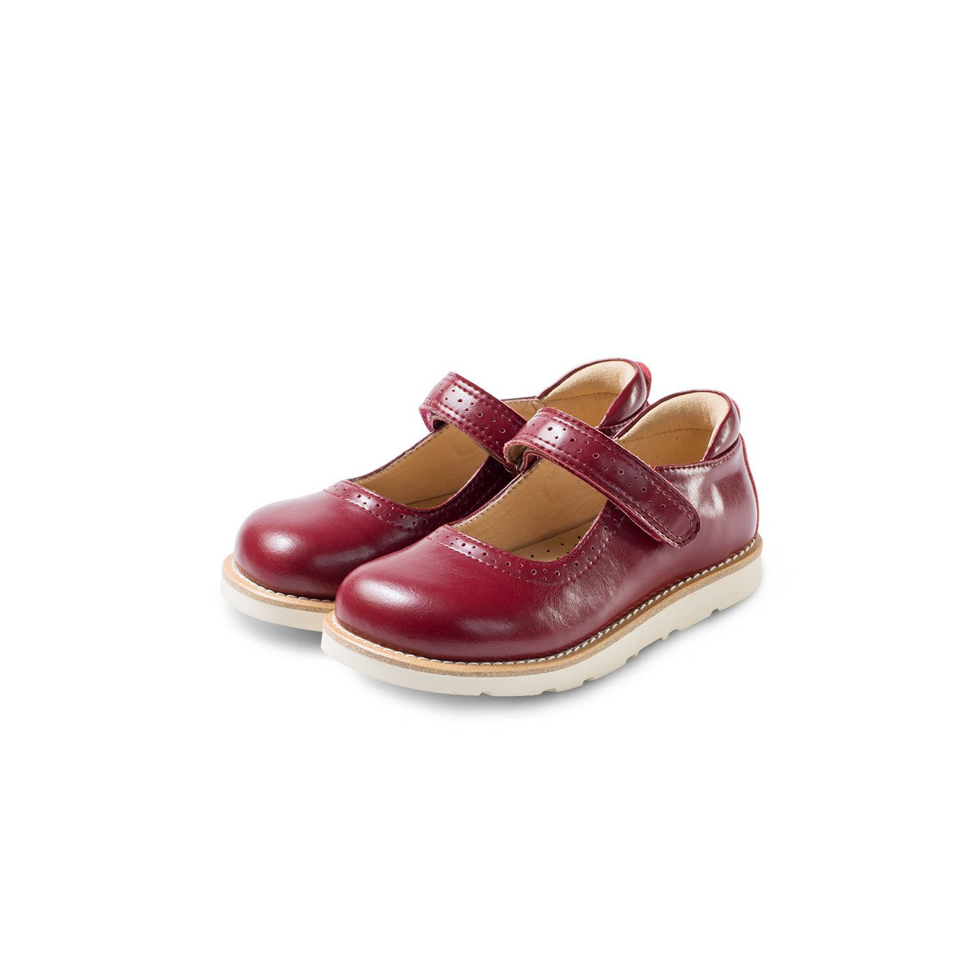 Easy Day Girl Red Soft Sole Mary Jane Shoes - 0cm