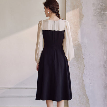 Elegant Black A-Line Dress - 0cm