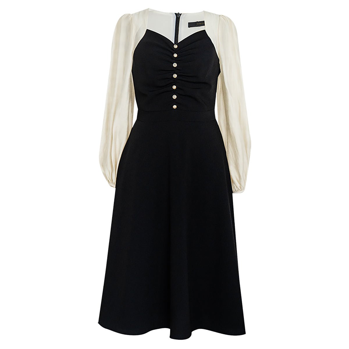 Elegant Black A Line Dress   0cm