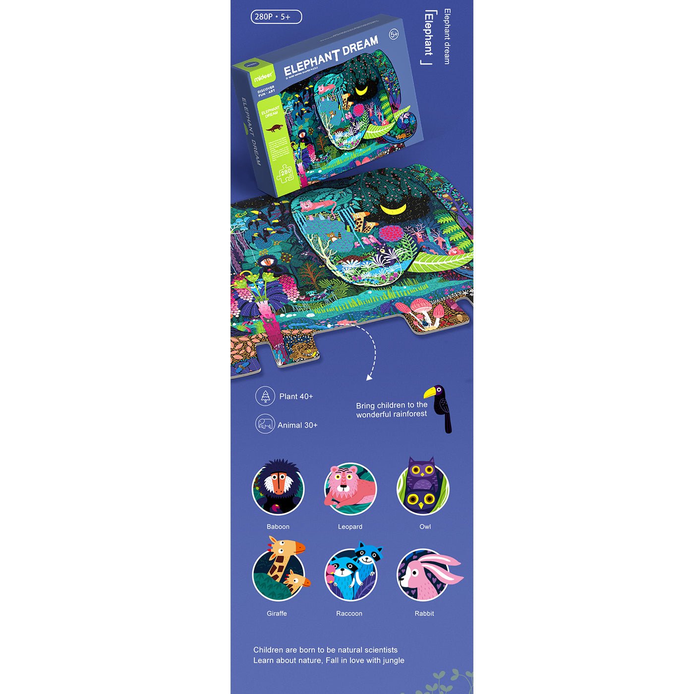 Elephant Dream Puzzle 280pcs   0cm