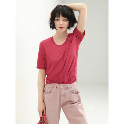 Essential Skin-touch Logo Tag Red Tee - 0cm