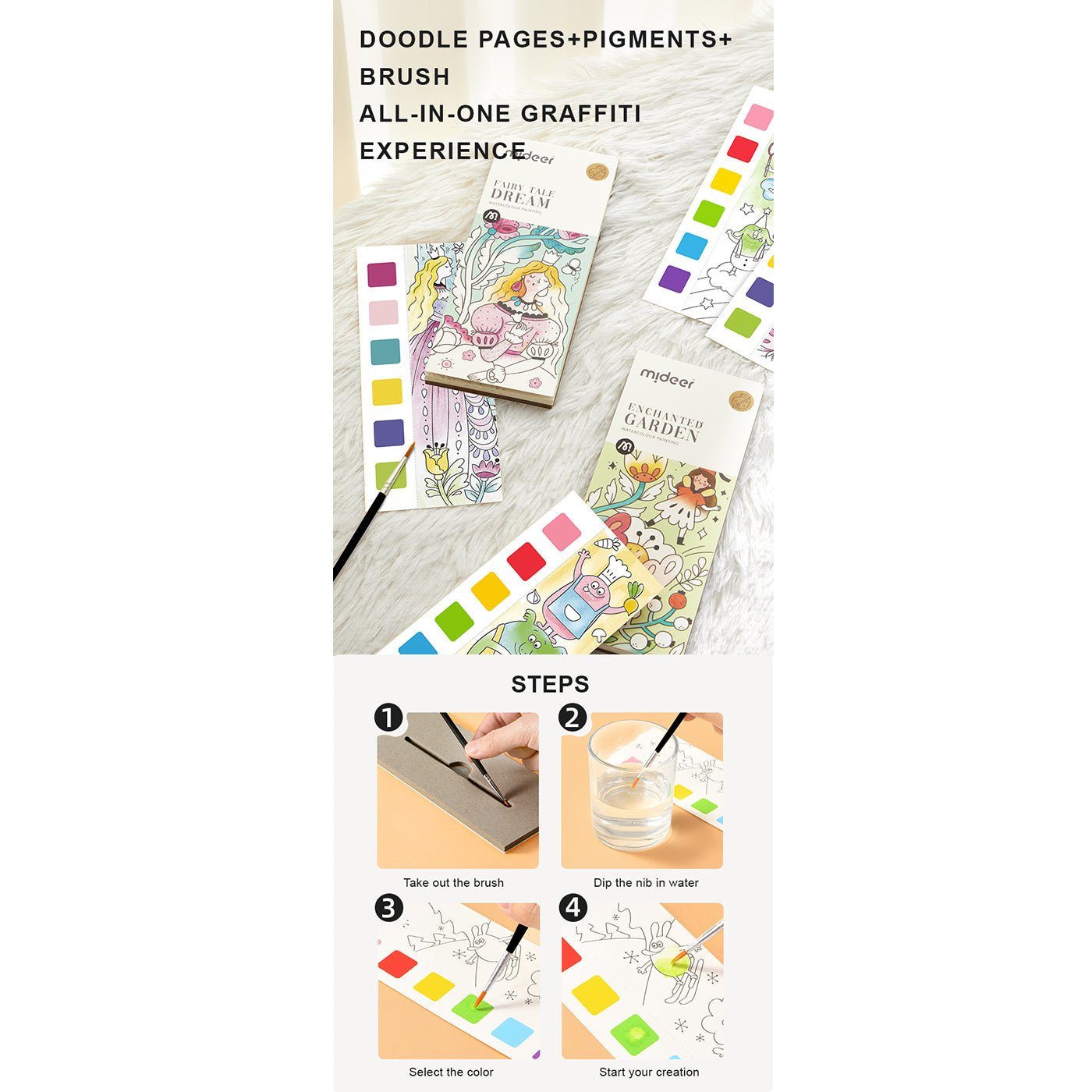 Fairy Tale Dream Watercolor Paiting Book   0cm