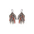 Feather Glitter Rainbow Earrings - 0cm