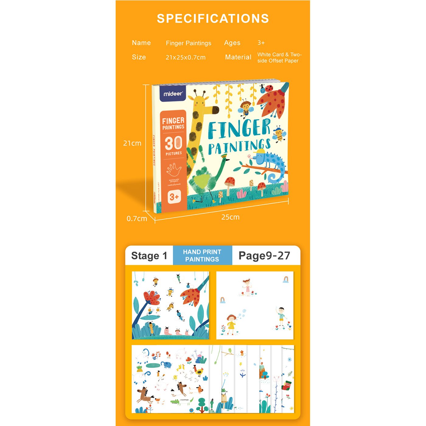 Finger Paint Art Book - 0cm