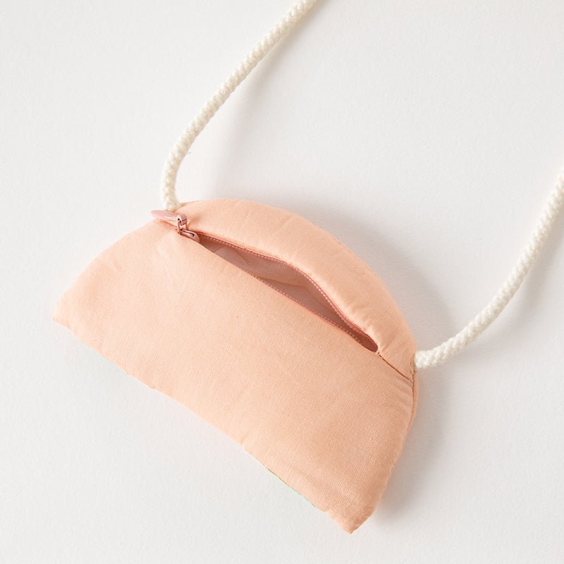 Flower Land Ruffle Girl Floral Dress With Purse - 0cm