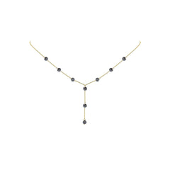 Frisky Points Black Necklace