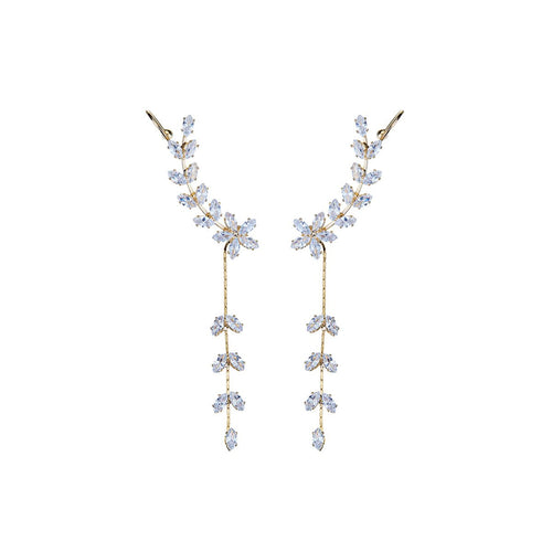 Frozen Creeper Gold Earring