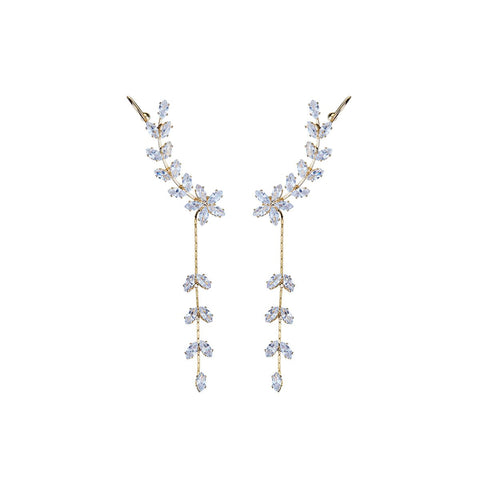 Frozen Creeper Gold Earring