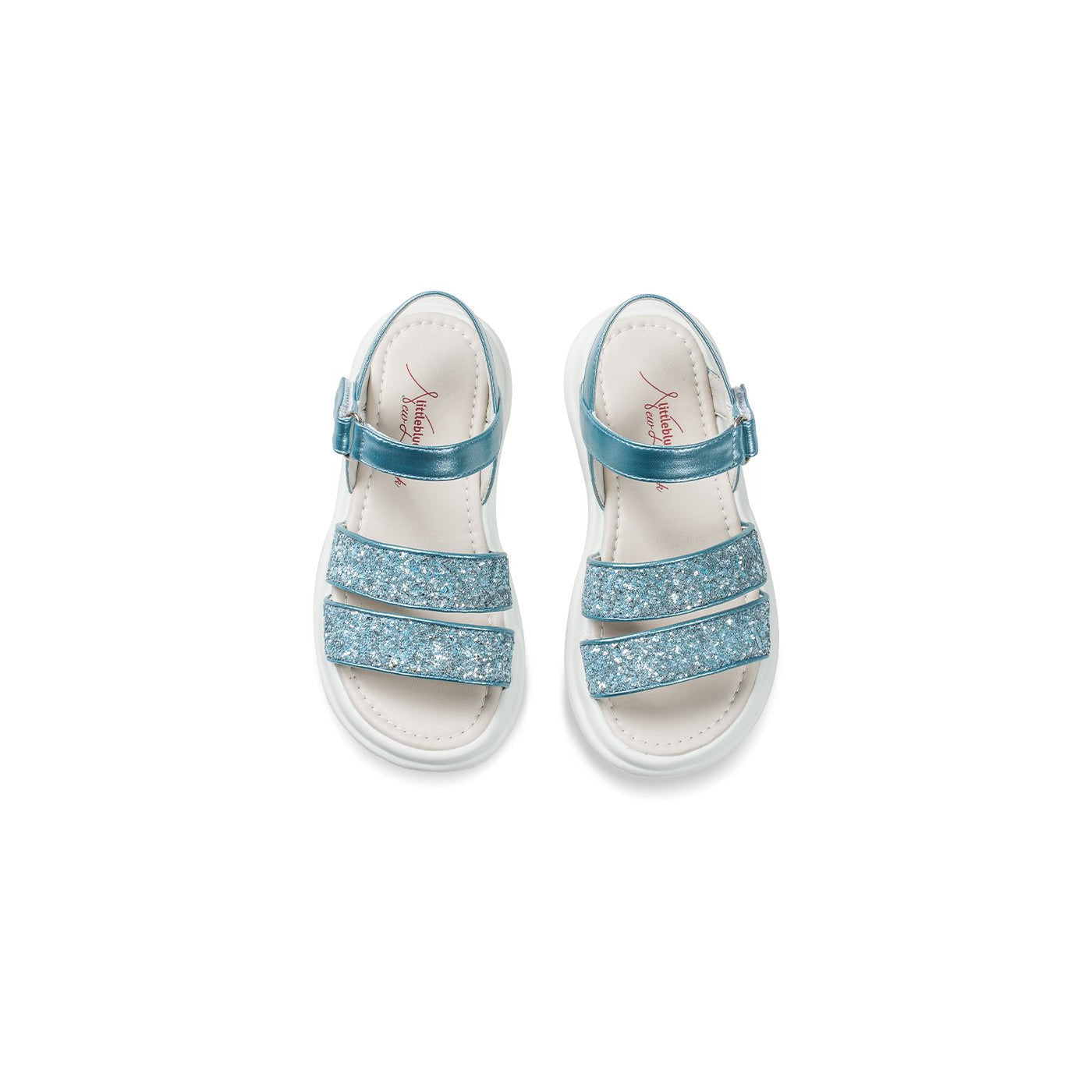 Frozen World Girl Metallic Blue Sandals - 0cm
