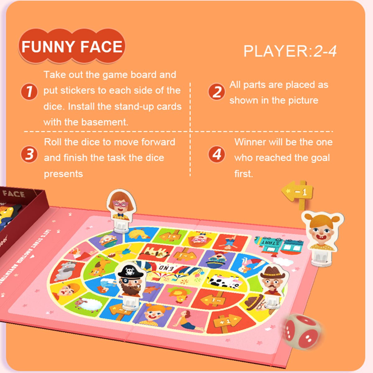 Funny Face Magenetic Playset - 0cm