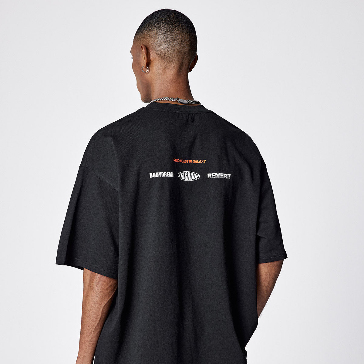 Galaxy Pirates Oversized Black Tee   0cm