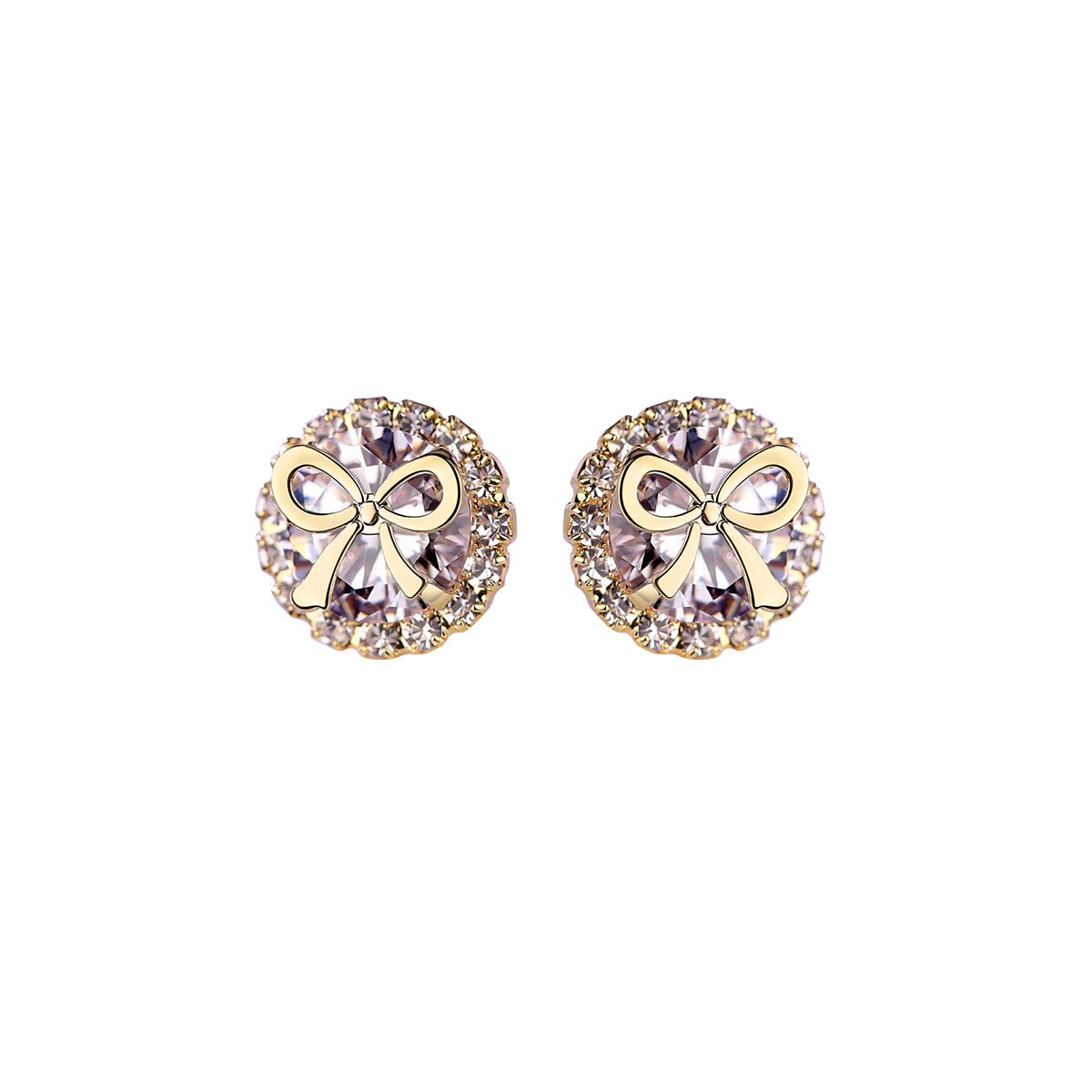 Gifted Bow Gold Earrings