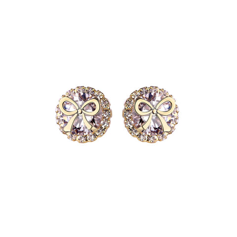 Gifted Bow Gold Earrings