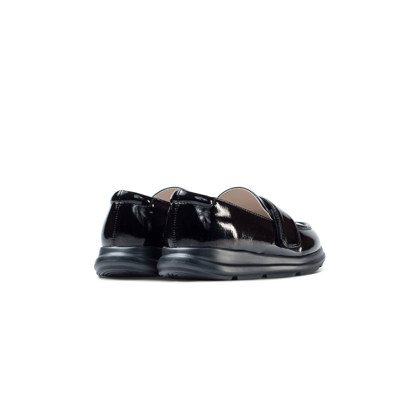 Glory Lightweight Kids Patent Black Loafers - 0cm